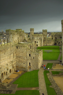 Caernarfon Castle from Eagles Tower