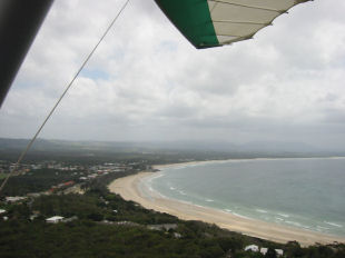 Handgliding over Bryon